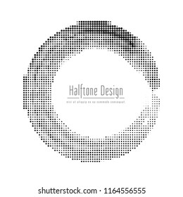 Abstract circular halftone design background