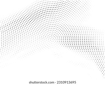 Abstrakter, kreisförmiger Halbton-Designhintergrund, Vektorgrafik