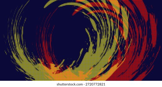 Fondo de remolino de semitono circular Abstractas