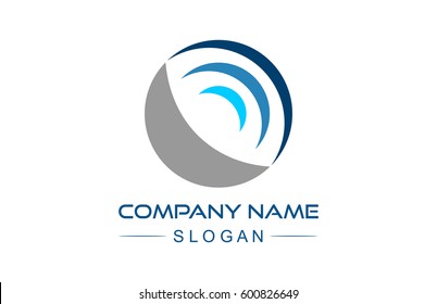 abstract circular logo