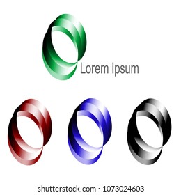 Abstract Circular Logo Design Element 