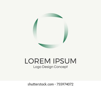Abstract circular logo. Round shape icon design. Company emblem. Geometric shape logotype template for premium service business, festivals, industries, branding, identity. Vector illustration.