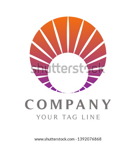 Abstract circular logo template suitable for businesses in the field of beauty, spa, health and others.