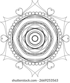 Diseño de fondo de mandala circular abstracto