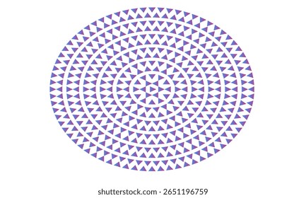Abstract Circular Mandala Pattern with Gradient Triangles – Symmetrical Geometric Design in Purple for Digital Art, UI Backgrounds, Branding, Posters, and Decor