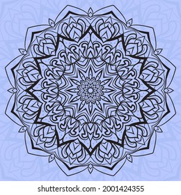 abstract circular mandala vector design with clipping mask texture background for web or print element