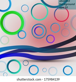 Abstract circular pattern background wallpaper vector