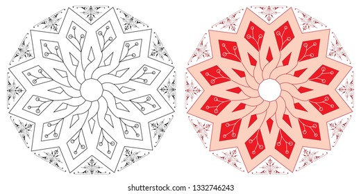 abstract circular pattern design