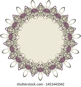 Abstract circular pattern. Elegant element for design. Vector.