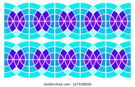 Abstract Circular Pattern. Fabric Textile Printing. 
