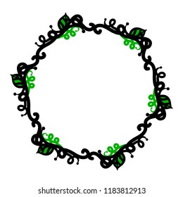 Abstract circular pattern or mandala in vector. Graphic frame for design, vintage decorative element in arabic, style. Vector illustration.
