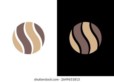 Abstract Circular Pattern with Neutral Tones