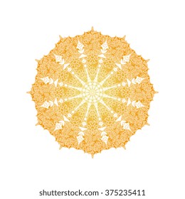 Abstract circular pattern, ornament. Vector illustration for greeting cards, 
invitations, and other printing and web projects.Sacred Geometry