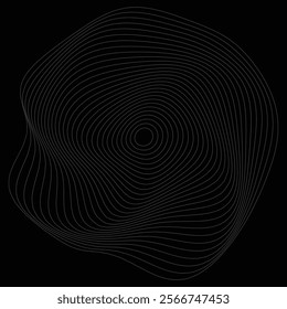 Abstract Circular Pattern with White Lines Dimensional  Background