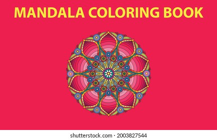 abstract circular pattern,mandale art design,seamless geometric wall paper,line and colorful shape background