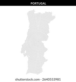 Abstract circular patterns reflecting Portugal's essence.