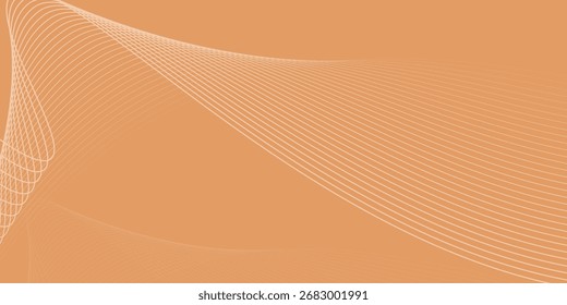Abstrakte kreisförmige Plattform auf weißem Boden mit orangefarbenem Hintergrund modern