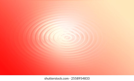 Abstract circular ripples in red and light orange tones, forming concentric liquid patterns. Landscape orientation.