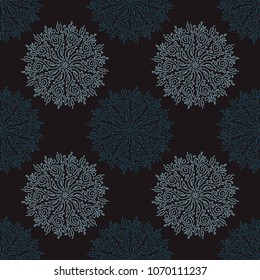 Abstract circular rose pattern. Vintage color series.