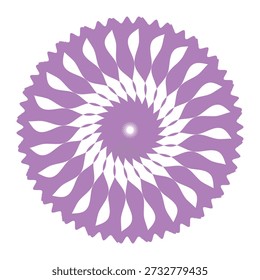 Icono Abstractas del sol de la rotación circular. Elemento de diseño rojo Diseño de icono de Vector de flores