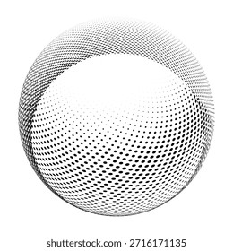 abstract circular shape dotted grit texture background vector