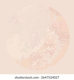 Abstract Circular Shape with Intricate Patterns and Pastel Hues