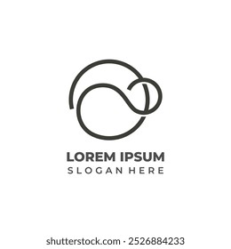 Diseño moderno de forma circular Abstractas