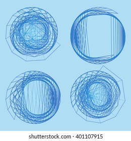 abstract circular shapes