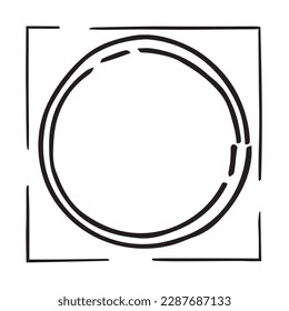 abstract circular shapes vector art. Vintage decorative elements