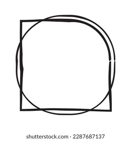 abstract circular shapes vector art. Vintage decorative elements