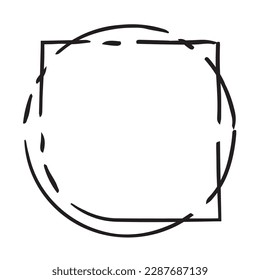 abstract circular shapes vector art. Vintage decorative elements