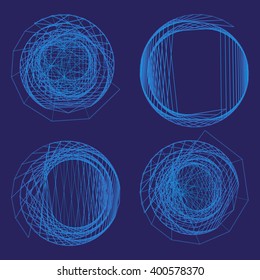 abstract circular shapes. VECTOR illustration.