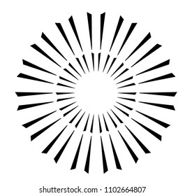 abstract Circular sparkle black rays explosion