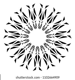 abstract Circular sparkle black rays explosion