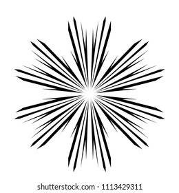 abstract Circular sparkle black rays explosion