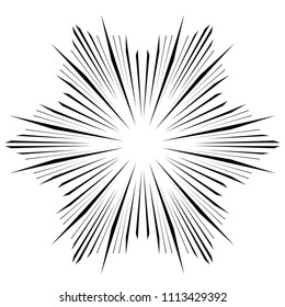 abstract Circular sparkle black rays explosion