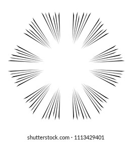 abstract Circular sparkle black rays explosion