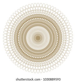  Abstract circular, spiral element isolated
