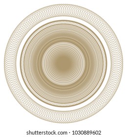  Abstract circular, spiral element isolated