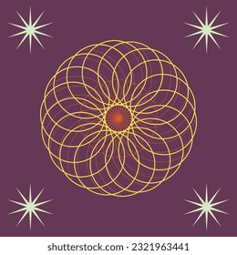 An abstract circular spiral shape background image.