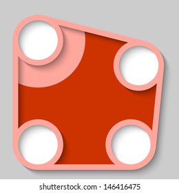 abstract circular text frame