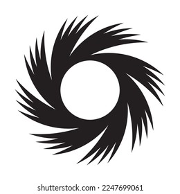 Abstract circular vector icon illustration logo design