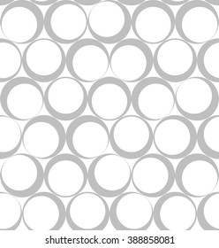 Abstract circular vector seamless pattern like ring stains left from coffee cups