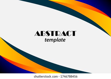 Abstract circular wave template background, free vector