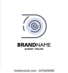 Abstract, Circulation, Cycle, Disruptive, Endless Business Logo Template. Flat Color