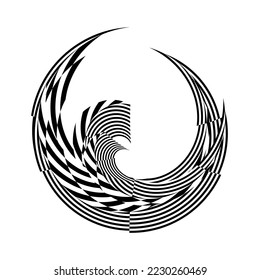 elemento de diseño moderno del vector de fondo de círculo abstracto