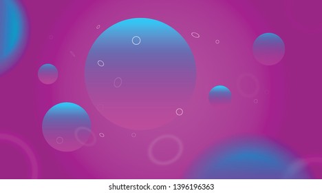 Abstract cirle cells floating illustration