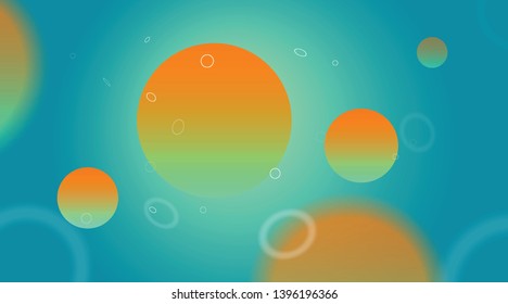 Abstract cirle cells floating illustration