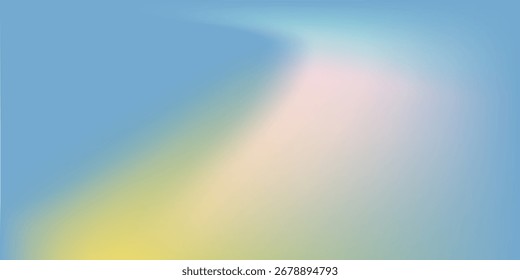 Nuvens de cirros abstratas. Elegante azul claro, cor rosa banner vetor. Padrão de gradiente do céu pastel. Fundo de gradiente colorido difuso luz borrada fuzz. Pastel formas de malha lisa.Eps 10