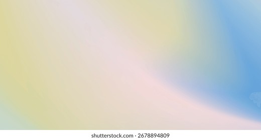 Abstract cirrus clouds. Elegant light blue, pink color vector banner. Pastel gradient sky pattern. Blurred light fuzz colorful gradient background. Pastel smooth mesh shapes.Eps 10